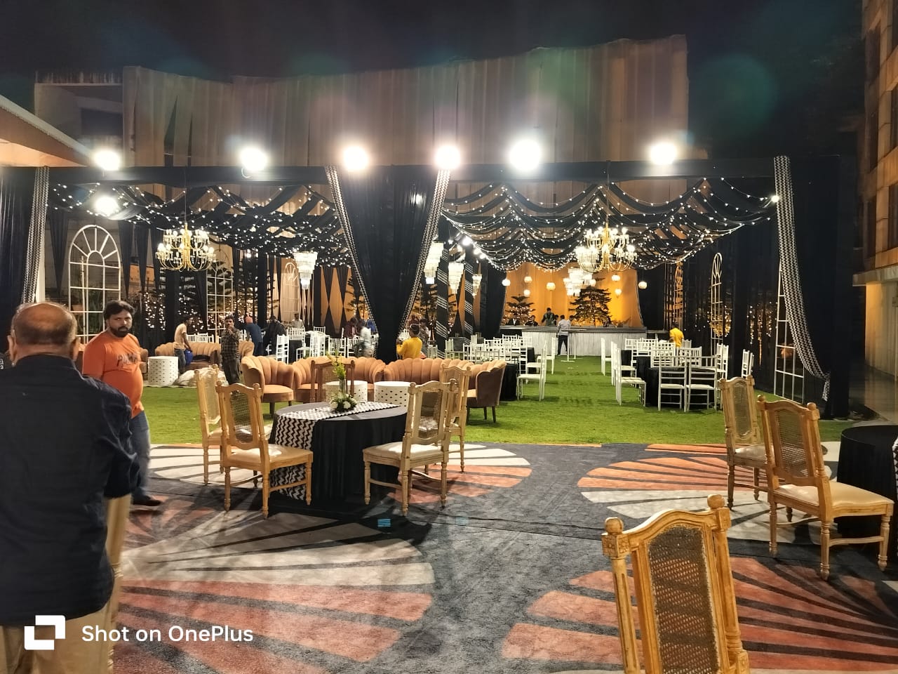 Wedding ceremony and reception ambience